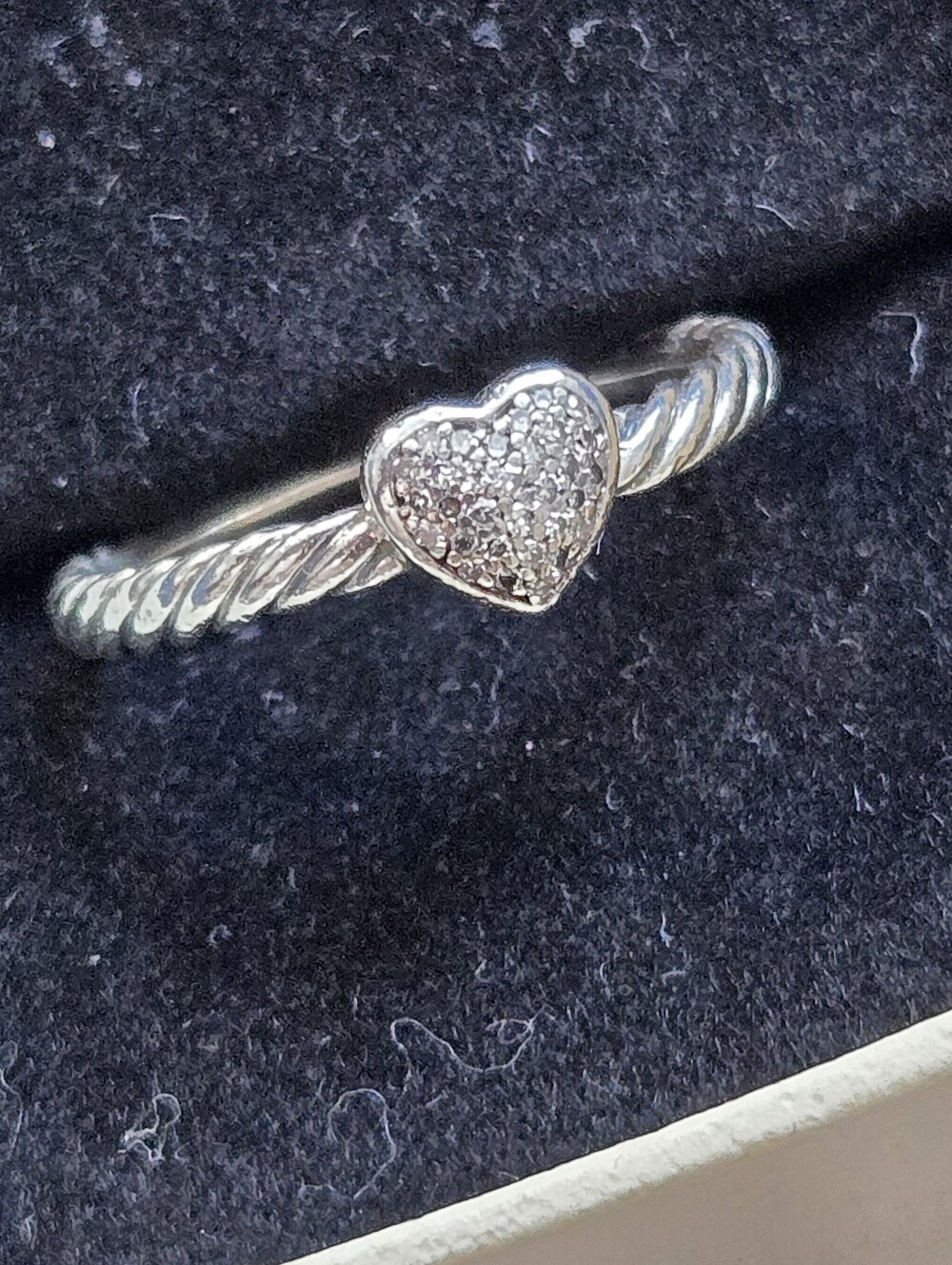 David Yurman Cable Collectibles Heart Stack Ring in Sterling Silver